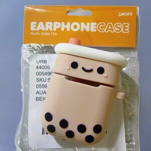 Cute Tan Boba Tea AirPods Case